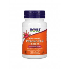 NOW - Vitamin D-3 (120кап 2000iu 120 порций)	