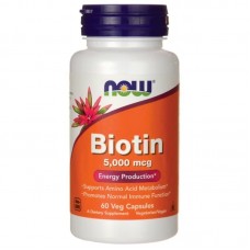 NOW - Biotin (60кап 5мг 60 порций)