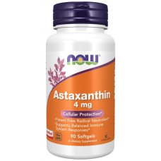 NOW - Astaxanthin (90кап 4мг 90 порций)