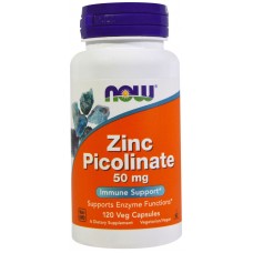 NOW - Zinc Picolinate (120кап 50мг 120 порций)