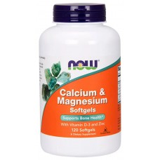 NOW - Calcium-Magnesium D3+Zn (120кап 60 порций)